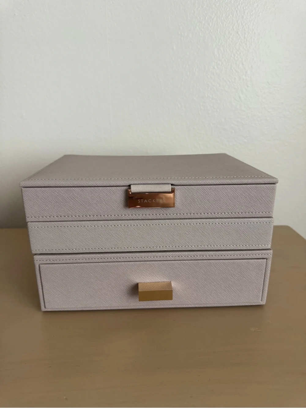 Stackers Taupe Jewelry Box with Drawer